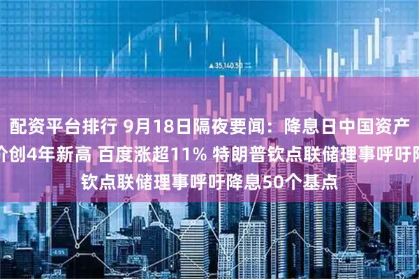 配资平台排行 9月18日隔夜要闻：降息日中国资产大涨 阿里股价创4年新高 百度涨超11% 特朗普钦点联储理事呼吁降息50个基点